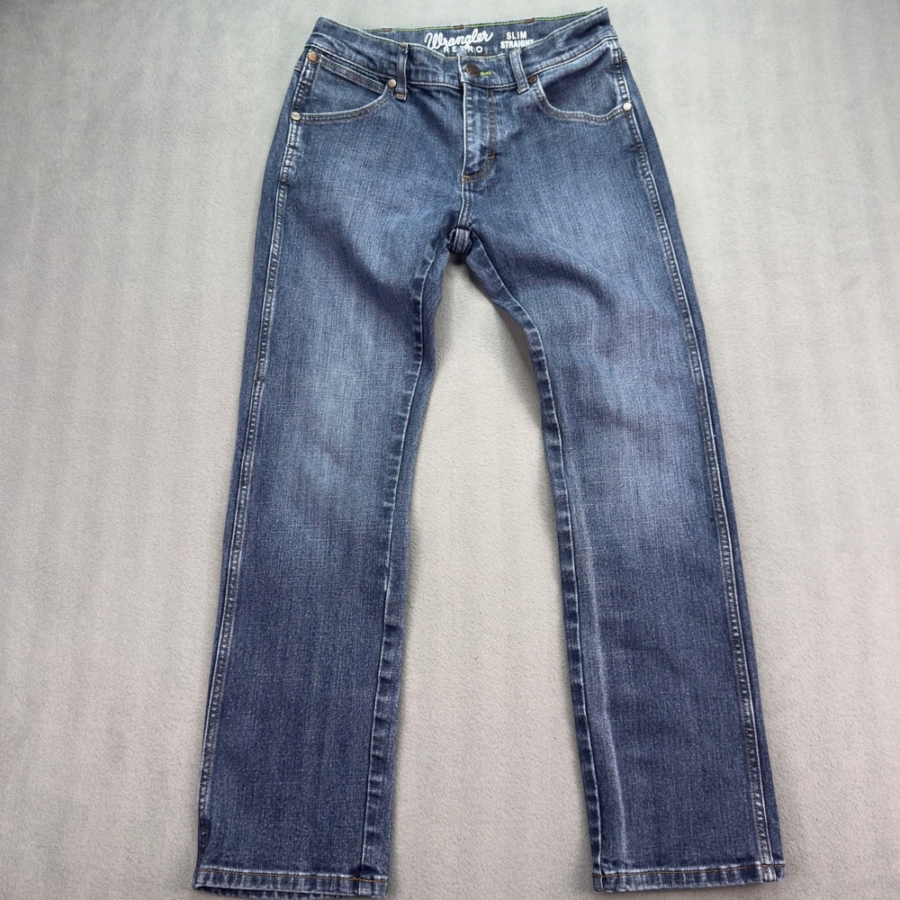 Wrangler Retro Slim Straight 29x30 Blue Jeans Mens Denim